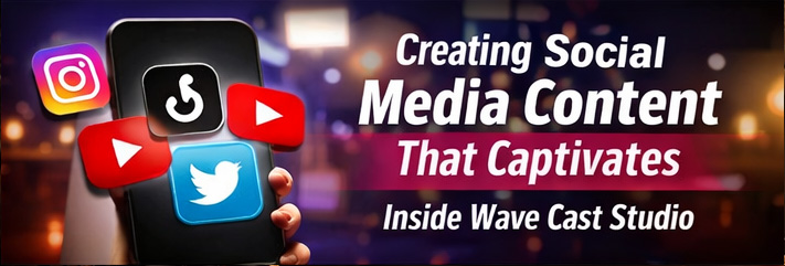 Creating Social Media Content That Captivates: Inside Wave Cast Studio