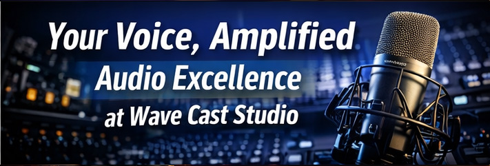 Your Voice, Amplified: Audio Excellence at Wave Cast Studio